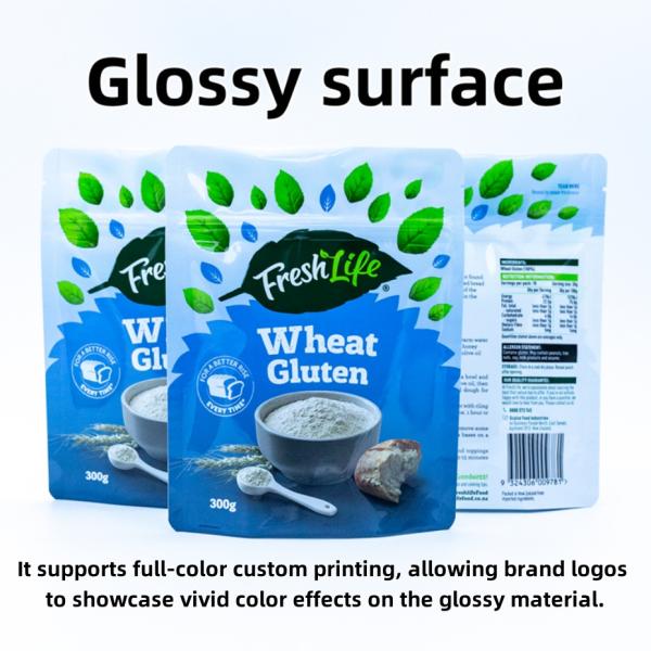 Multi-Functional Stand Up Pouches For Flour And Grains Packaging Featuring Moisture-Proof And Water-Resistant.