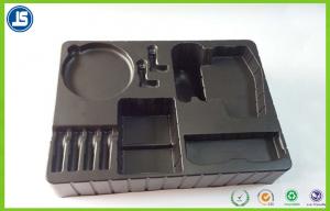 Quality Custom Black ESD Plastic Trays For Food Packaging , Soft PE Blister Trays for sale
