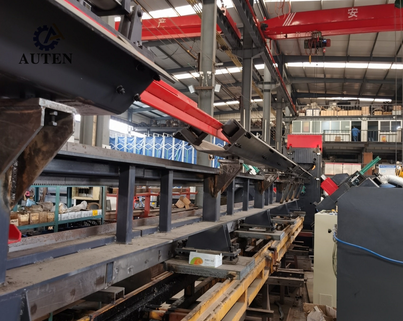 Intelligent CNC Angle Drilling And Marking Machine With 6 Drilling Heads