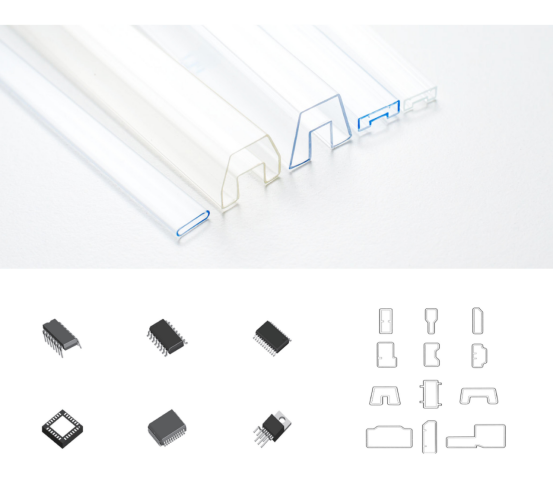 Environmentally Friendly IC Plastic Packaging Tube 200-2000mm