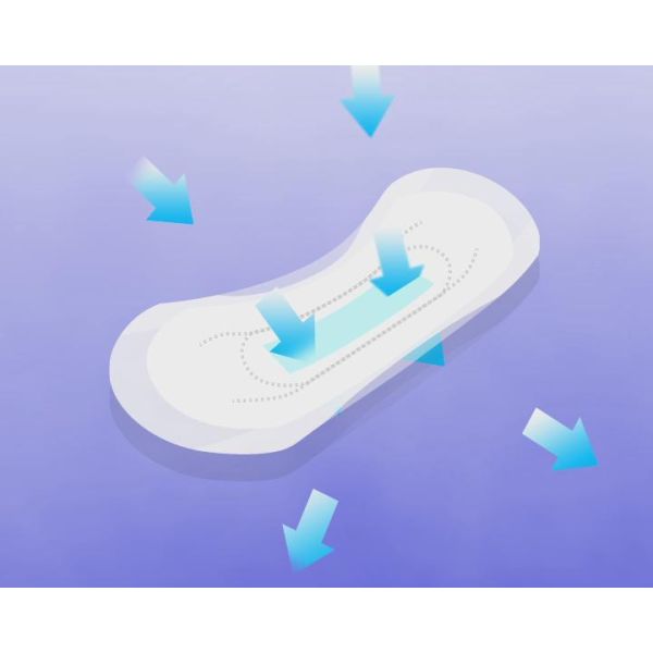 High Absorbency Cotton Pantiliners with Adhesive and Hypoallergenic