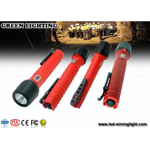 6Ah 3.7V battey exproof flashlight , Cree LED ex proof lighting customized Color