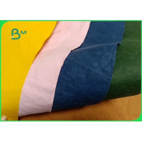 Moisture Proof Multicolor Washable Recycled Kraft Paper Roll For Plan Bag