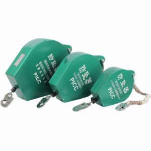 Quality 1T Retractable Fall Arrester 10m Wire Rope Body Harness for sale