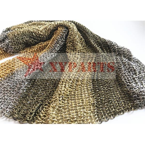 Chrome Plate Ring Mesh Curtain In Chainmail