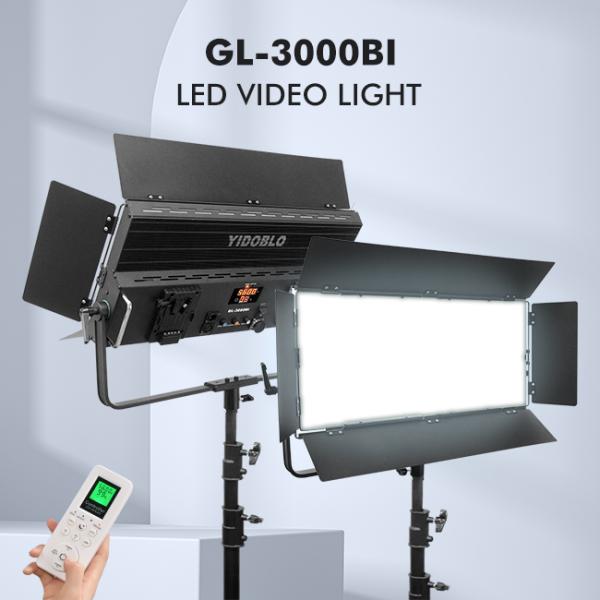 300w Led Camera Light Video Panel CRI95 Flash Studio Lights With Positive Cooling 5500k