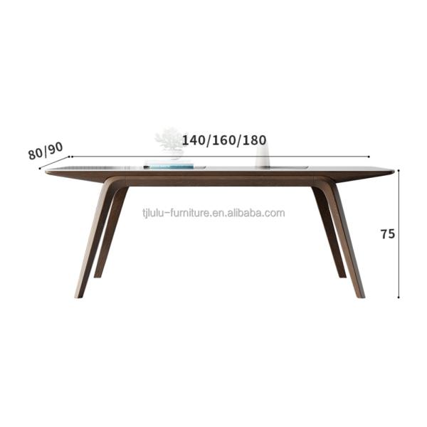 Simple Light Luxury Solid Wood Dining Table Set for Modern and Chic Interiors