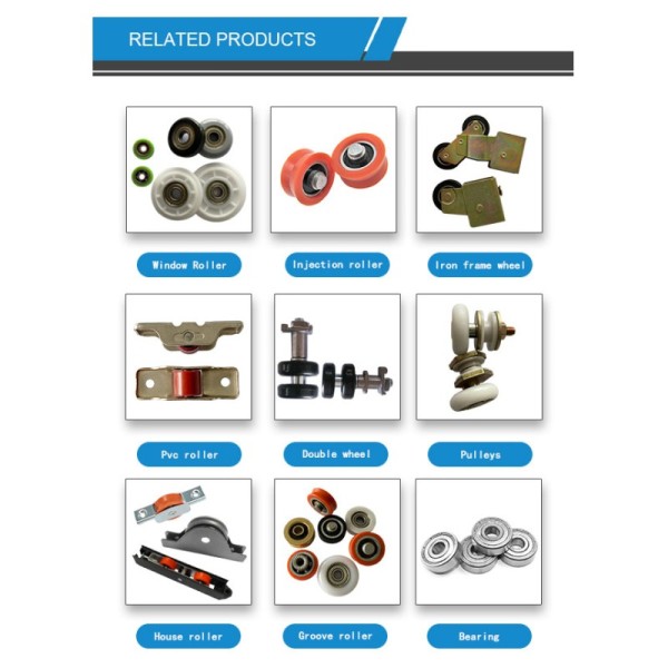 Plastic Nylon Roller with Plastic Casing Box Frame for Sliding Window Accessories