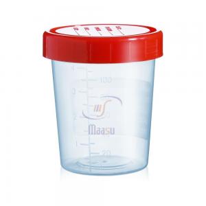 Quality Sterile Plastic Urine Sample Container 40ml With Mouth On Cap for sale