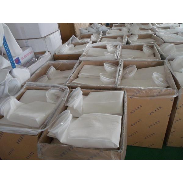 PP Polypropylene 5 Micron Polyester Filter Bag Steel Ring Or Plastic Ring Collar Type