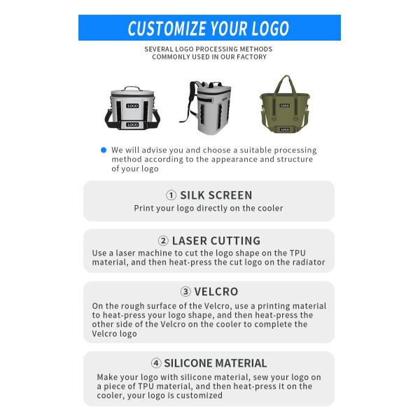 Waterproof Backpack Soft Coolers Light Gray 20L Capacity TPU Material