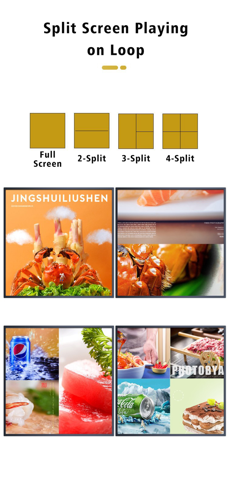 1:1 Aspect Ratio Square LCD Display Smart Digital Art Frame Android WiFi Wall Mounted Advertising Screen Kiosk OEM