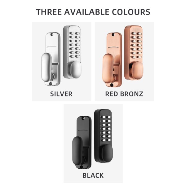 Third Generation Button Mechanical Password Lock No Need to Open Lock to Change the Password Keyless Waterproof Household Lock