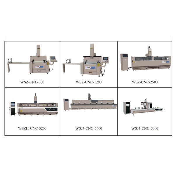 Curtain wall production machine for 4 axes cNC Controlled Automatic Machining Centre