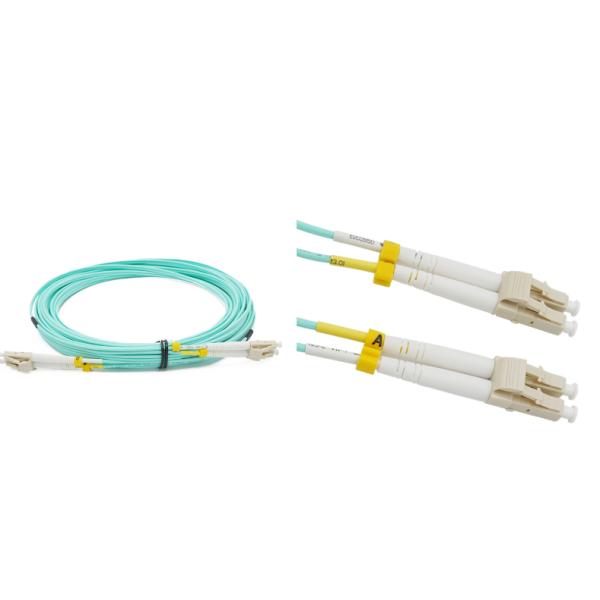 multimode lc lc connector om4 50-125 duplex jumper lszh jacket 1m fiber optic patch cord