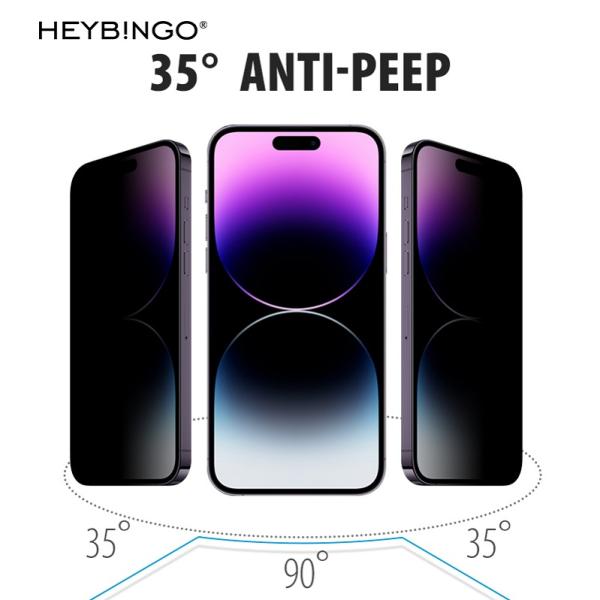 Anti Peep Matte 3D Screen Protector 9H Silicone Screen Protector For Iphone 14 13 Pro Max