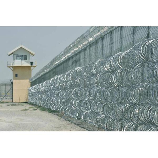 Straight Line Razor Wire Galvanized Welded Razor Barbed Wire Mesh