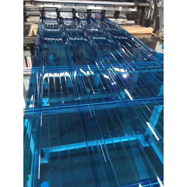 Blue Plastic Polycarbonate corrugated Sheet Impact-Resistant and Lightweight for Enhanced Functionality and Design