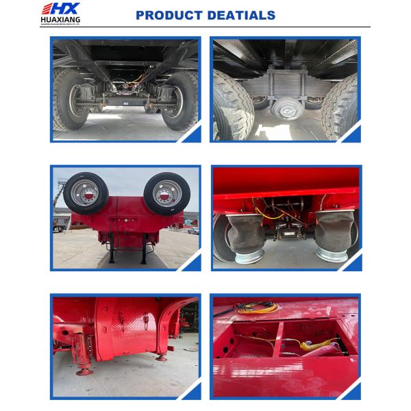8Axle Hydraulic Extendable Gooseneck Drop Deck Flat Low Bed Loader Platform Lowboy Semi Trailer