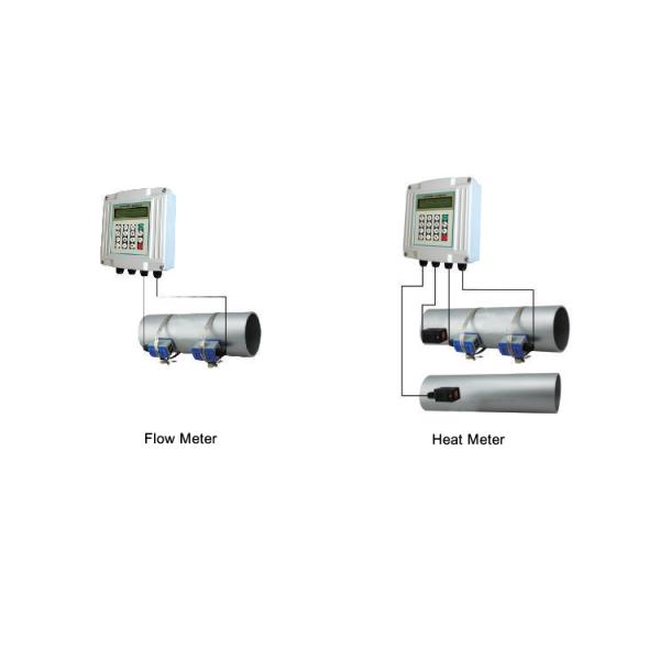 Easy Installation Portable Liquid Flow Meter With Optional Heat Measurement