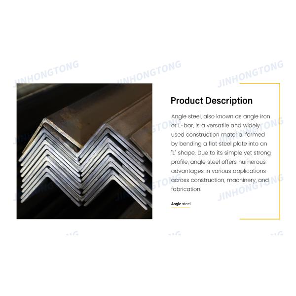 New hot-rolled Q235 galvanized equal angle bars for engineering structures, providing strength and durability