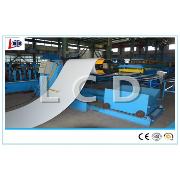 Sheet Roll Sandwich Panel Machine 40Cr Main Shaft Manual Feeding Non - Stop Cutting