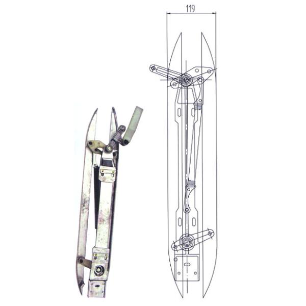 304 Stainless Steel Elevator Spare Parts Synchronous Door Vane