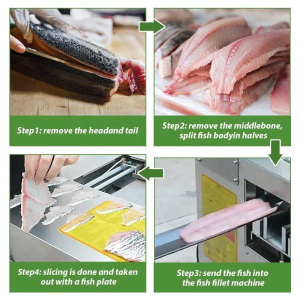 110v Fish Processing Equipment 160-200kg/H Ce Certificate