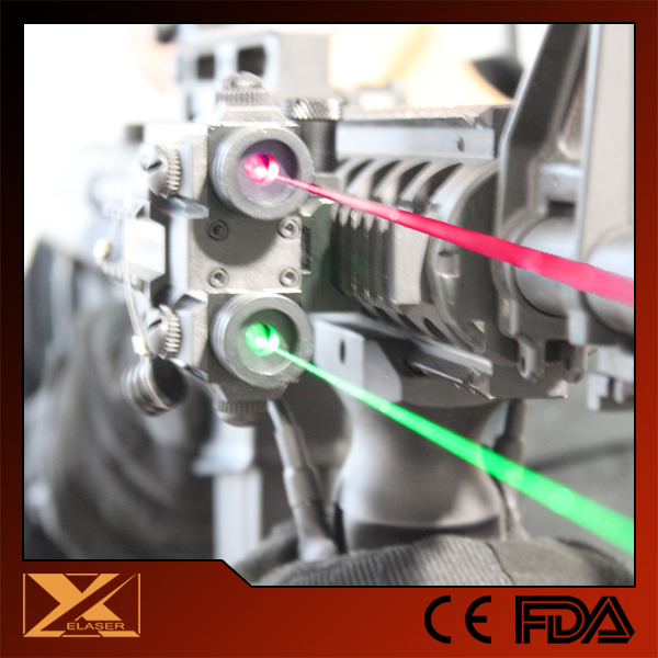 Tactical light plus red laser sight combo