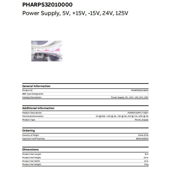 PHARPS32010000 ABB Power Supply Module