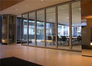 Quality Office Partition Aluminum Frame Around Glass Partition Wall Installation Useful Well Done for sale