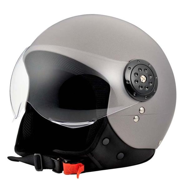 Gray/Red ABS Custom Half Face Helmet DOT ECE Certified Open Face Motorcycle Helmet