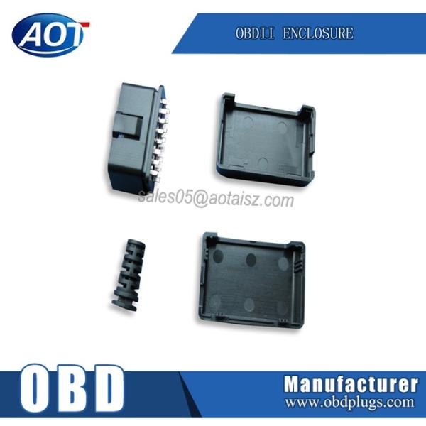 Sample Normal Plug Plastic OBD OBD2 Vehicle Enclosure with PA66 CF Material