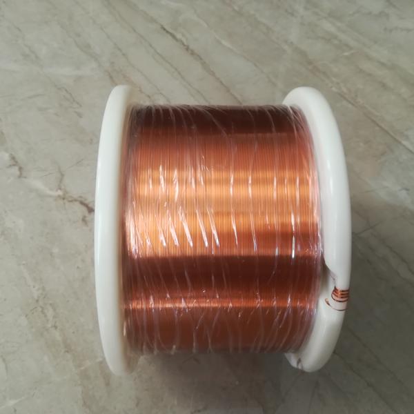 Class 220 AIW 0.4x4mm Self Bonding Wire Enamelled Rectangular Copper Wire For Winding