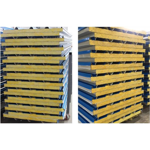 Polyurethane Fireproof Rock Wool Puffed Sheet Roofing Building Material
