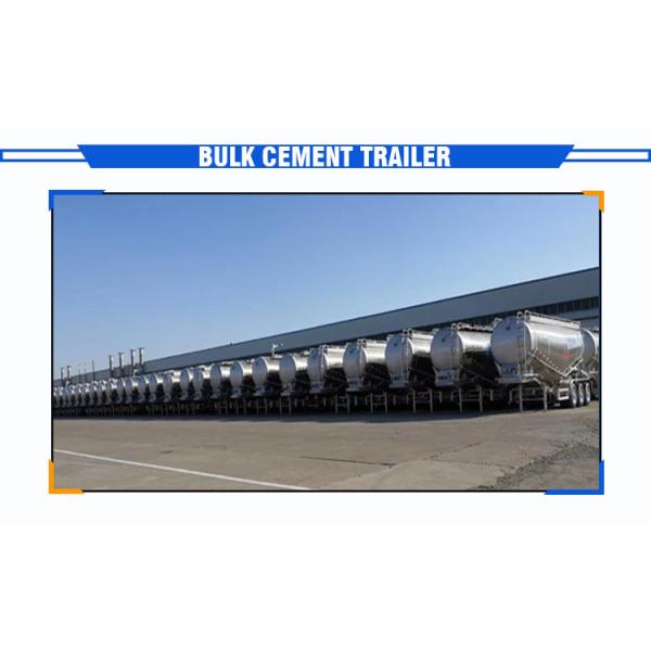 Cement Bulker Manufacturer Cement Tank Trailer with Unloading Compressor