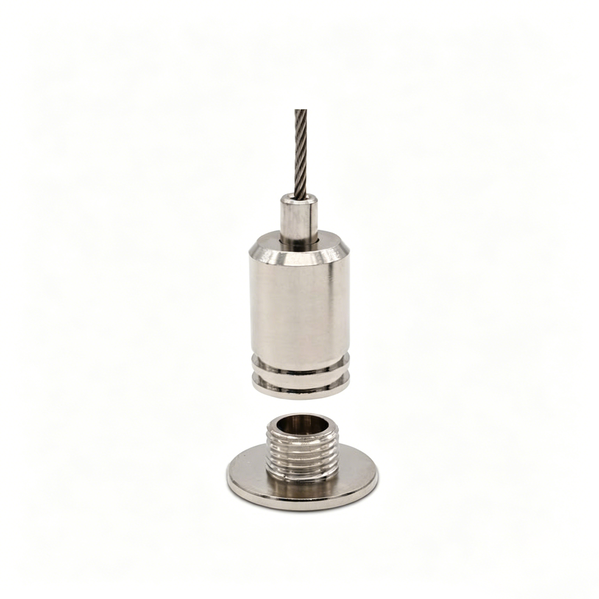 Lighting Suspension System Wire Rope Connector Durable Ceiling Hanging Clip Brass Adjuster Custom Industrial Hardware Fitting For Commercial Lamp