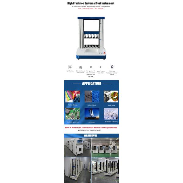 Multi-station Synchronization Film Tensile Broke Strength Testing Machine For Laboratory Reach