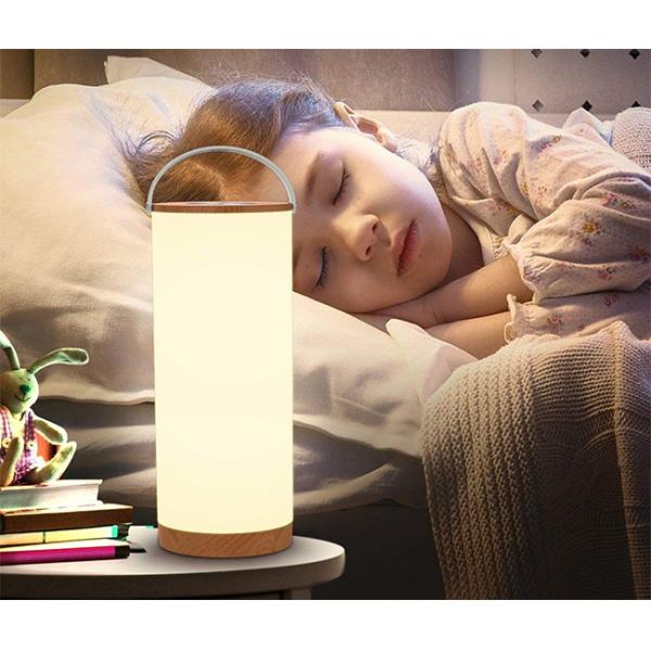 Dimmable White Small Bedside Touch Lamps Lightweight 6 Watt With Handle