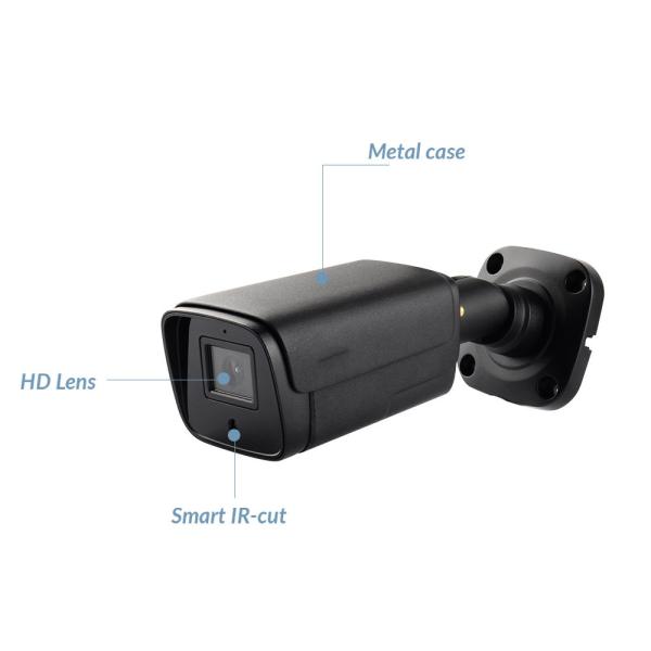 Customized 4CH 4MP IP Camera Kit for Outdoor Bullet Camera Security Surveillance