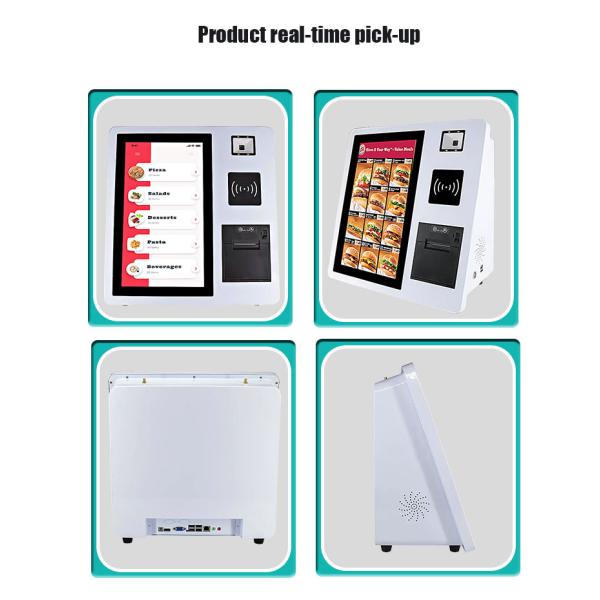 15.6 Inch Touch Screen Credit Card Payment Machine Self Service Table Standing