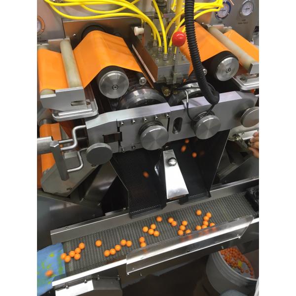 Roll Type Paintball Making Machine Soft Capsule Production Sus304 / 316l 2 Year Warranty