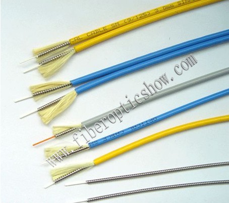 Custom Armored Fiber Optic Cable In Pigtail and Patch Cable , PVC 3.0mm