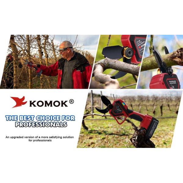 32mm Electric Pruning Shears Cordless Tree Branch Pruner Battery Powered Secateurs,6-8 Working Hours