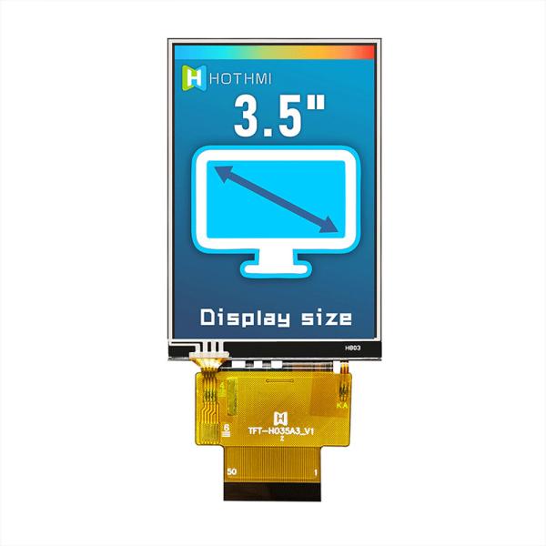 Vertical 3.5 Inch TFT LCD Module , Multifunctional TFT Capacitive Screen