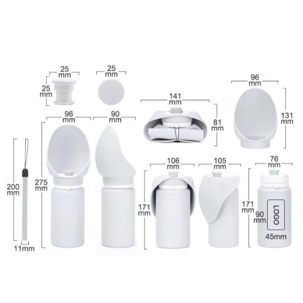 550ml Outdoor Pet Feeding Bottle Folding Portable Dog Water Bottles