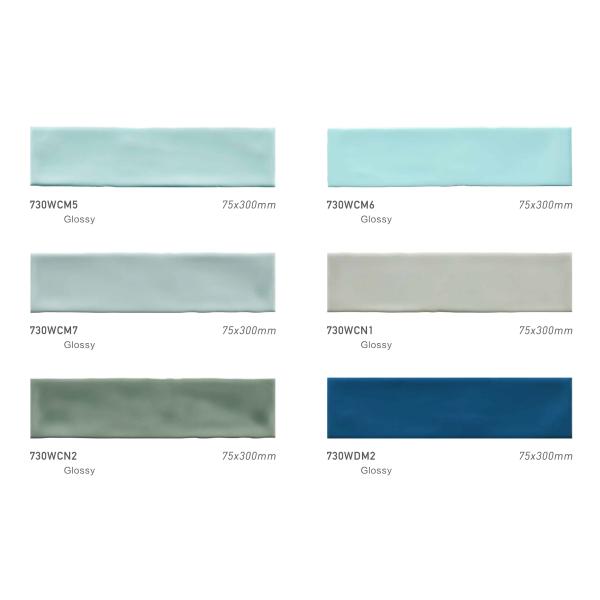 75x300mm Glazed Ceramic Subway Wall Tile for Interior Design