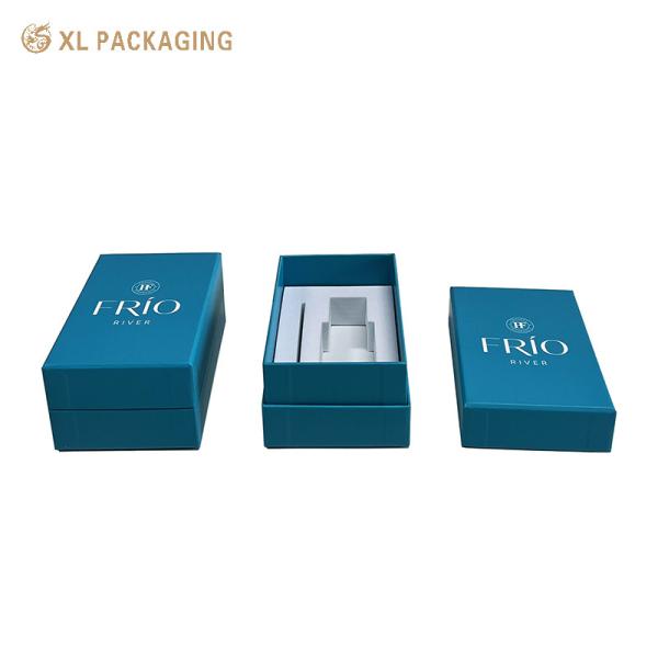 XL Packaging Custom Packaging Box Factory Customizable Aromatherapy Candle Cover Box Lid And Base Design Gold Foil Flat Cosmetics Packaging Matte