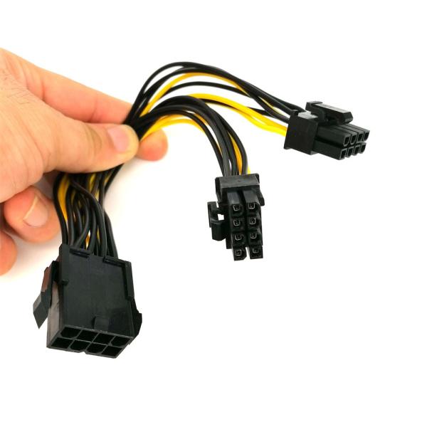 18AWG 20CM PCIE GPU Mining Power Cable GPU VGA Y Splitter