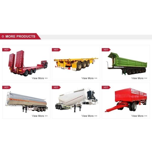 Multi-link Type Medium Duty Flatbed Semi Trailer for Tractor Head Multi-functional